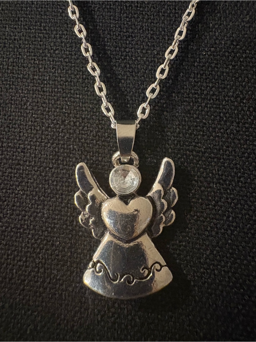 Angel Heart Pendant Necklace - Women Jewelry